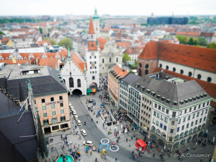 Marienplatz München Tilt Shift