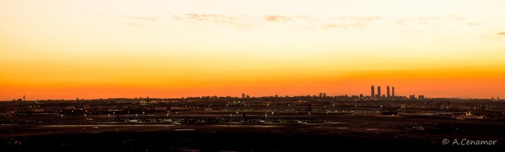Sunset Skyline Madrid